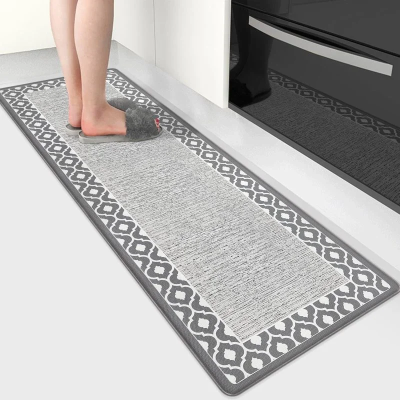 Premium Anti-Fatigue Standing Desk Mat, Ergonomic Comfort Floor Mat for Kitchen and Office (Grey, 44x120x1cm) 2t4m2
