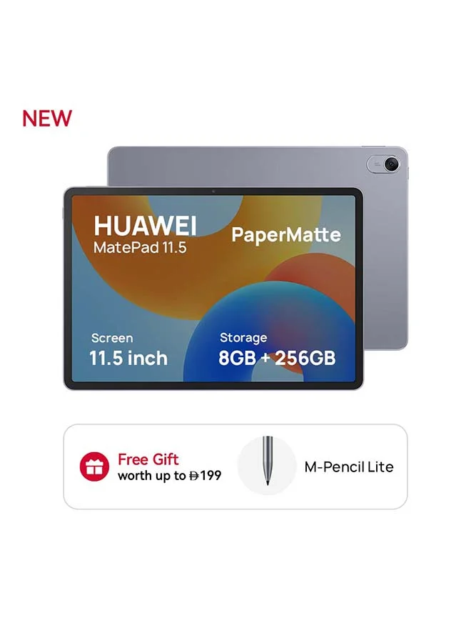 Premium 11.5-inch PaperMatte Tablet 8GB RAM 256GB Wi-Fi Edition with Stylus (Gray, 11.5-inch) 2u7y6