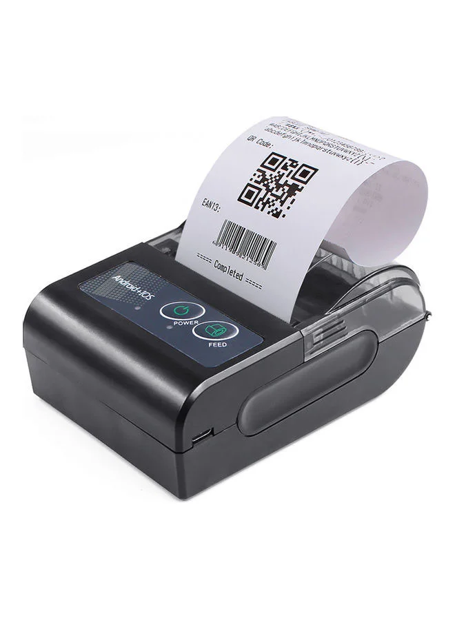 Aibecy Mini Portable Thermal Receipt Printer Wireless Bluetooth USB Connectivity (Black, 1 Unit) ccvet