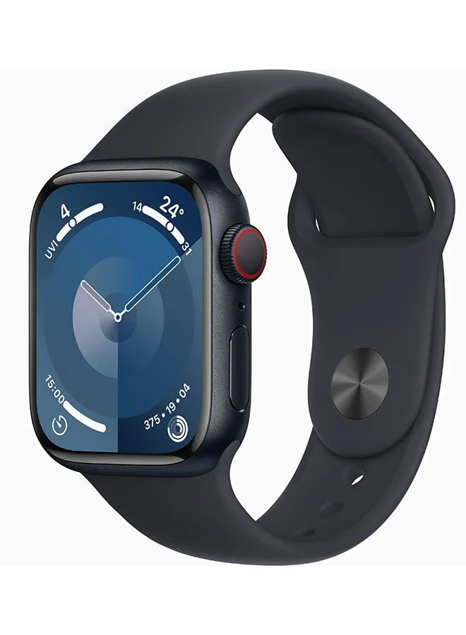 Premium Smart GPS Cellular Smartwatch (Midnight, 41mm) Advanced Fitness Tracker with Sport Band for Men and Women j0o6f