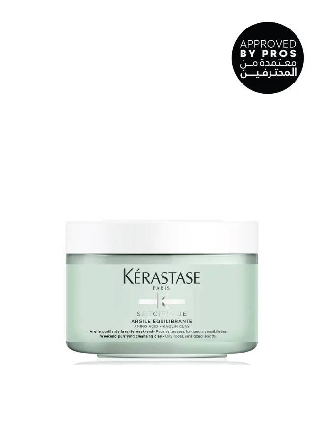 KERASTASE Specifique Argile Equilibrante Cleansing Hair Clay for Oily Roots (Green, 250 mL) 62hyf