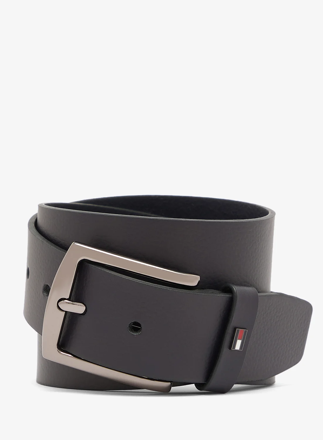 Premium Pebble Grain Leather Belt for Men (Brown, 110 cm) snzs4