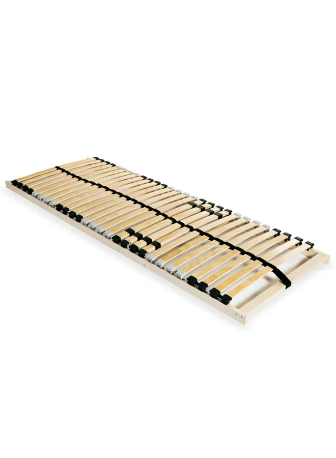 VidaXL Slatted Bed Base with 28 Flexible Slats and 7 Comfort Zones (90x200 cm) olnsu