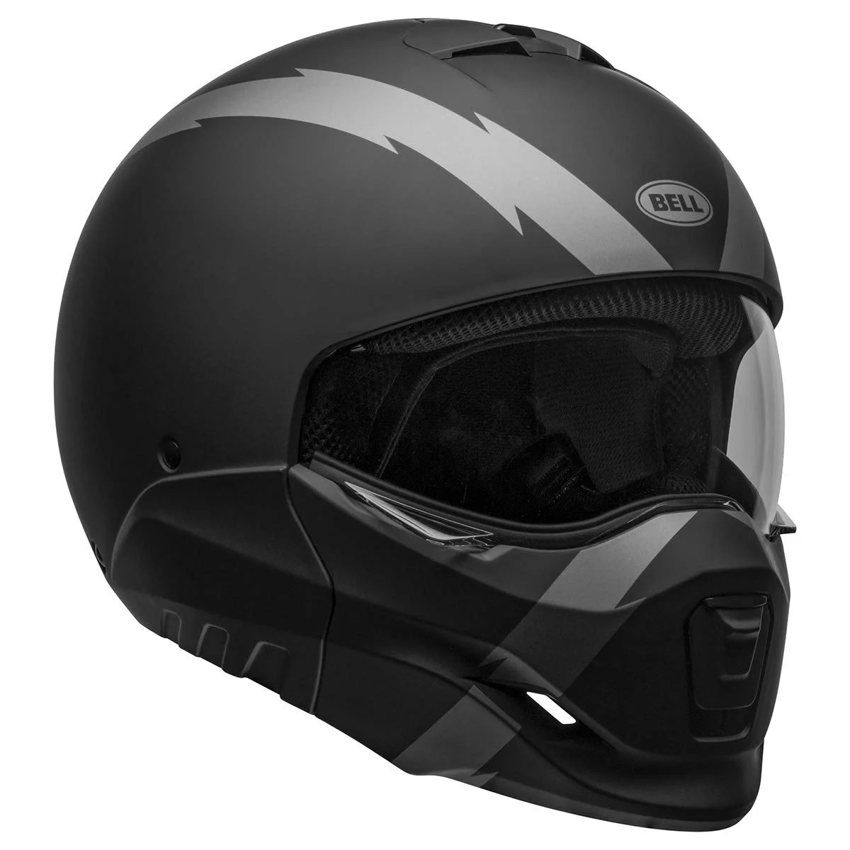 Premium Full-Face Motorcycle Helmet Dual-Certified Protective Gear (Matte Black and Gray, Small) caaij