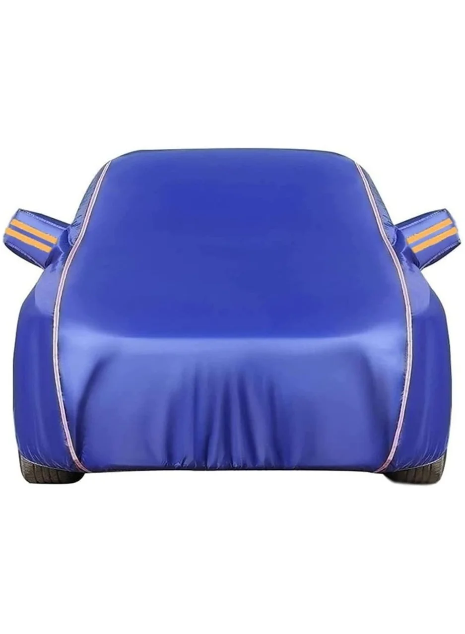 Snaggle Multi-Layer Car Cover Waterproof All-Weather Protection (Universal Fit, Silver) qn68c