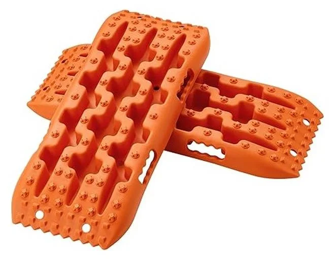 Premium Off-Road Traction Recovery Boards Heavy-Duty Tire Mats for Sand Mud and Loose Terrain (Red, 2 PCS) 3d03f