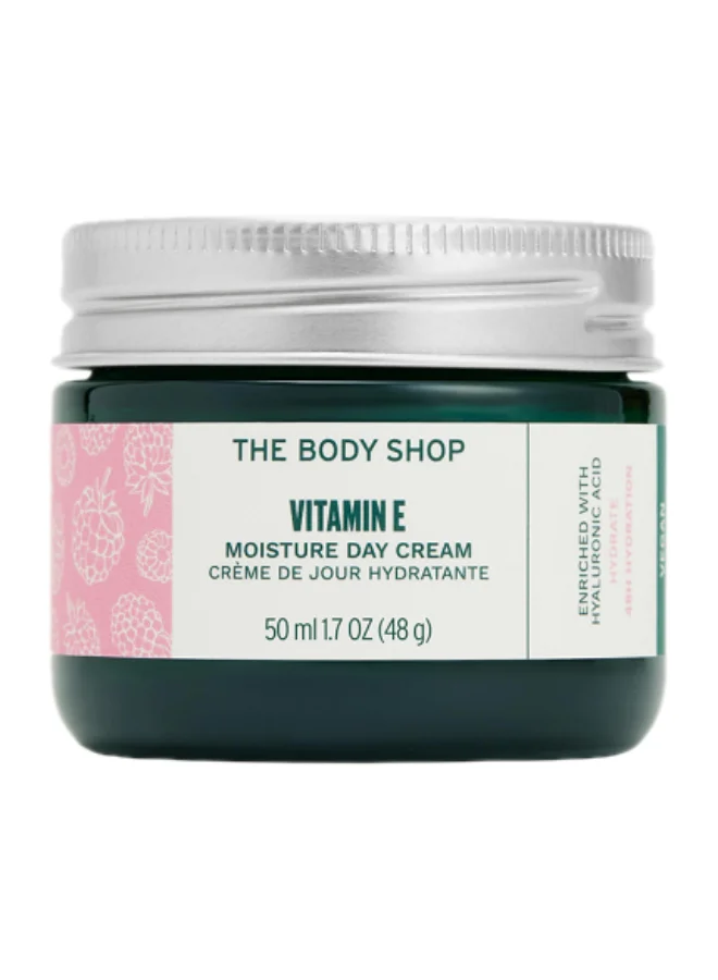 Vitamin E Moisture Day Cream with Hyaluronic Acid and Raspberry Seed Oil for All Skin Types (50 mL) 7y8x8