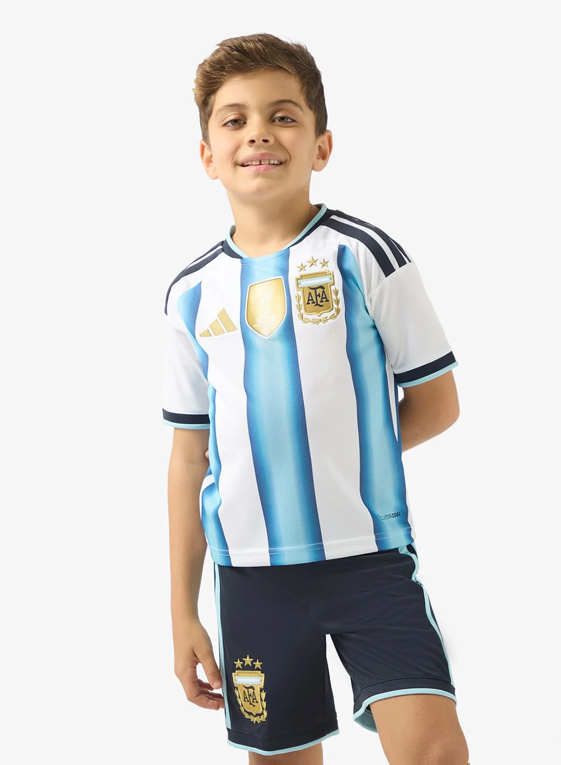 Sport Argentina 2026 Home Jersey Premium Breathable Soccer Shirt for Youth (Blue and White, Small) qb8cx