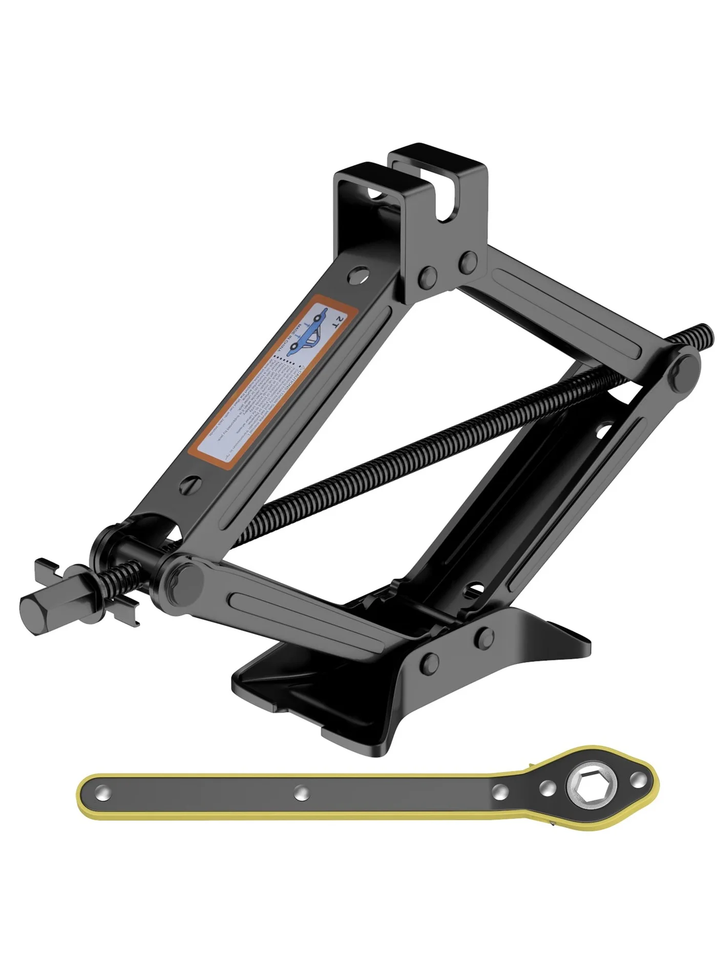 ZLH HITY Scissor Lift Jack Heavy Duty Tire Changing Kit with Smart Ratchet Design for SUV and Auto (2 Ton Capacity) ey9w4