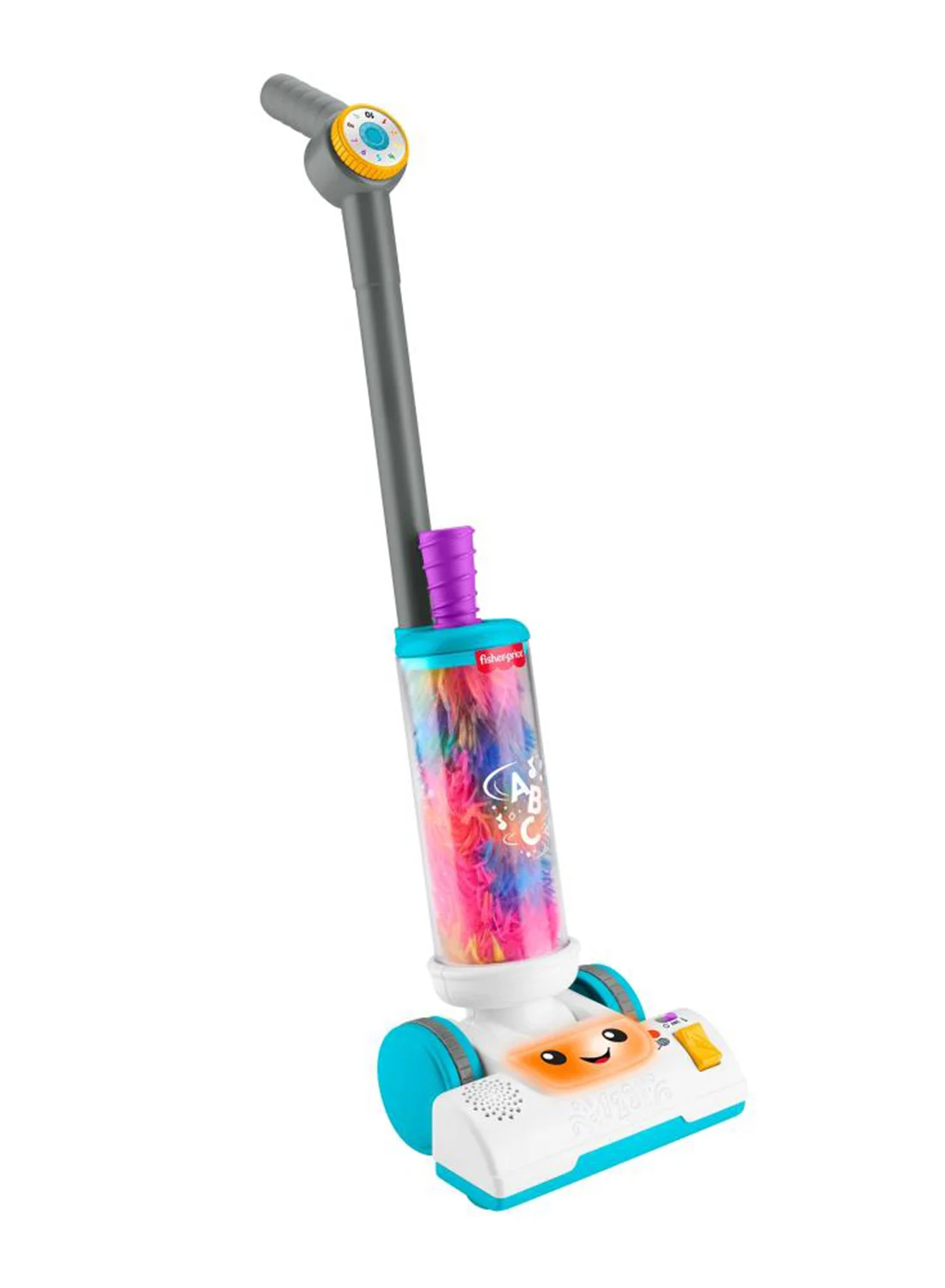 Interactive 2-in-1 Pretend Play Vacuum and Duster Toy with Lights and Music for Toddlers (Multilanguage, 1 Unit) tuncb