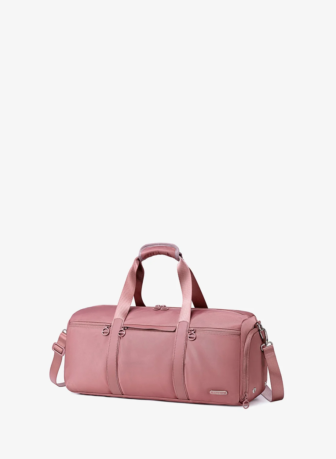 Chantria Premium Gym Duffel Bag with Shoe Compartment and Detachable Shoulder Straps (Nostalgia Rose, 21L) nd8zc