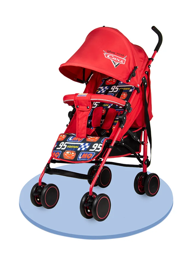 Cartoon Lightning McQueen Lightweight Adventure Stroller With Storage Cabin (15 kg Capacity) hz3rc