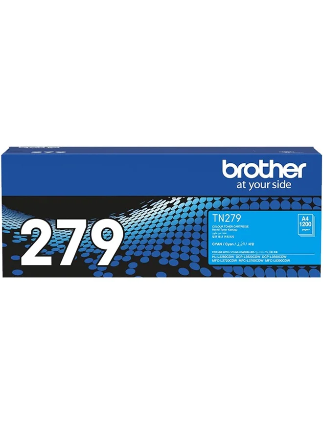 Premium Cyan Toner Cartridge for Laser Printers (TN279, High Yield, 1 Pack) 2ob0s