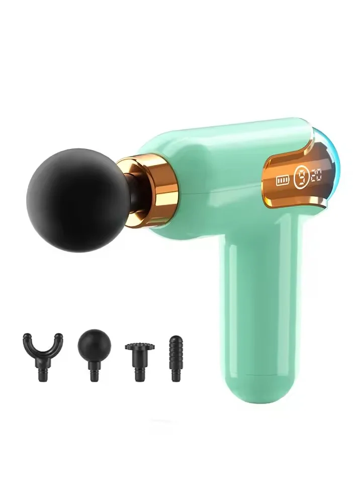 Mini High-Performance Deep Tissue Massage Gun with Adjustable Intensity and Rechargeable Battery (Portable, 1 Unit) eqn1v