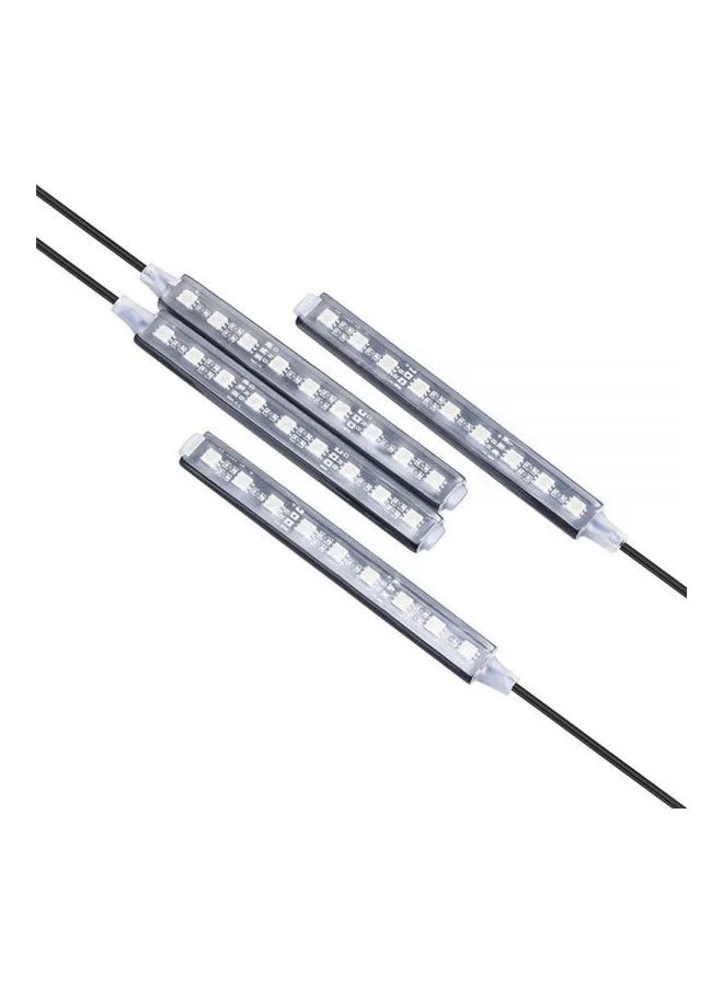 MUNTAQI 4-in-1 Car LED Strip Light Kit with Wireless Remote Control (Multi-Color, 4-Piece Set) 0vb13