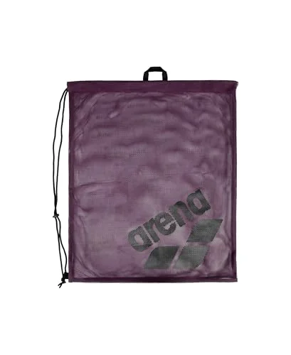 Premium Swim Gear Mesh Bag Drawstring Equipment Tote for Pool and Beach (Plum Purple, 40 Liters) 4w8bu