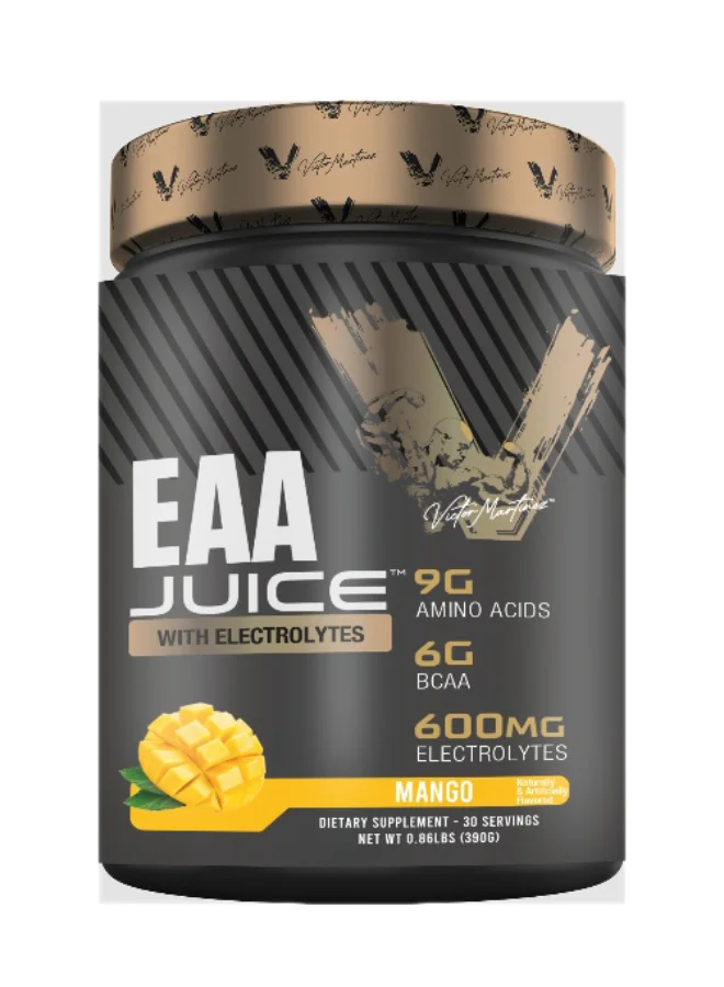 Victor Martinez EAA Juice Essential Amino Acids Powder (Mango, 390g) Premium Performance & Recovery Supplement lhl8e