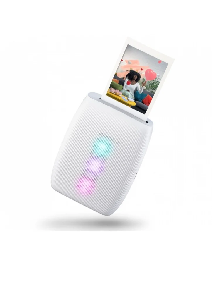 Portable Smartphone Photo Printer Wireless Instant Mobile Photo Maker (Clay White) u1f22