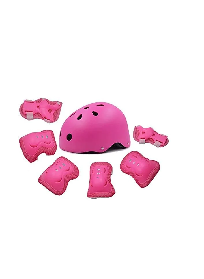 GT-Wheel Kids Protective Gear Set for Scooter and Cycling (Pink, 3-Piece Set) 9p8to