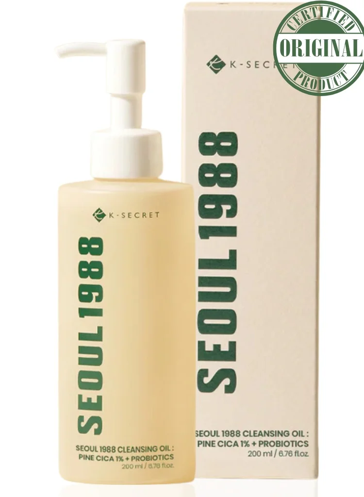 K-SECRET SEOUL 1988 Pine Cica Cleansing Oil with Probiotics for Sensitive Skin (200 mL) 53x0d