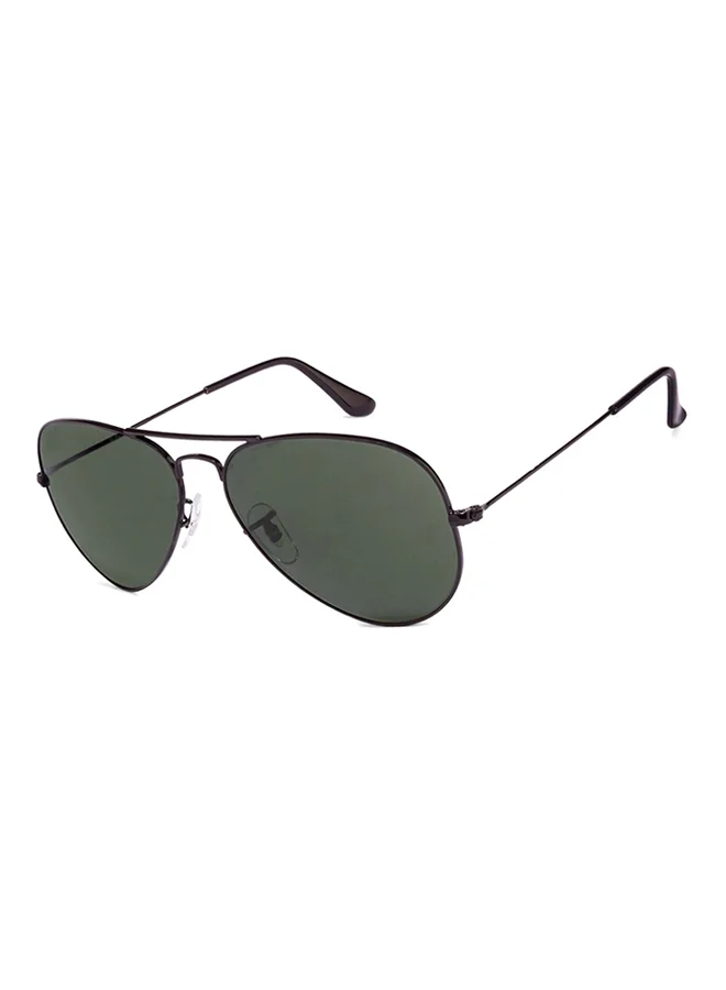 Premium Aviator Sunglasses for Men Classic Metal Frame UV Protection (Black, 58 mm) gqltl