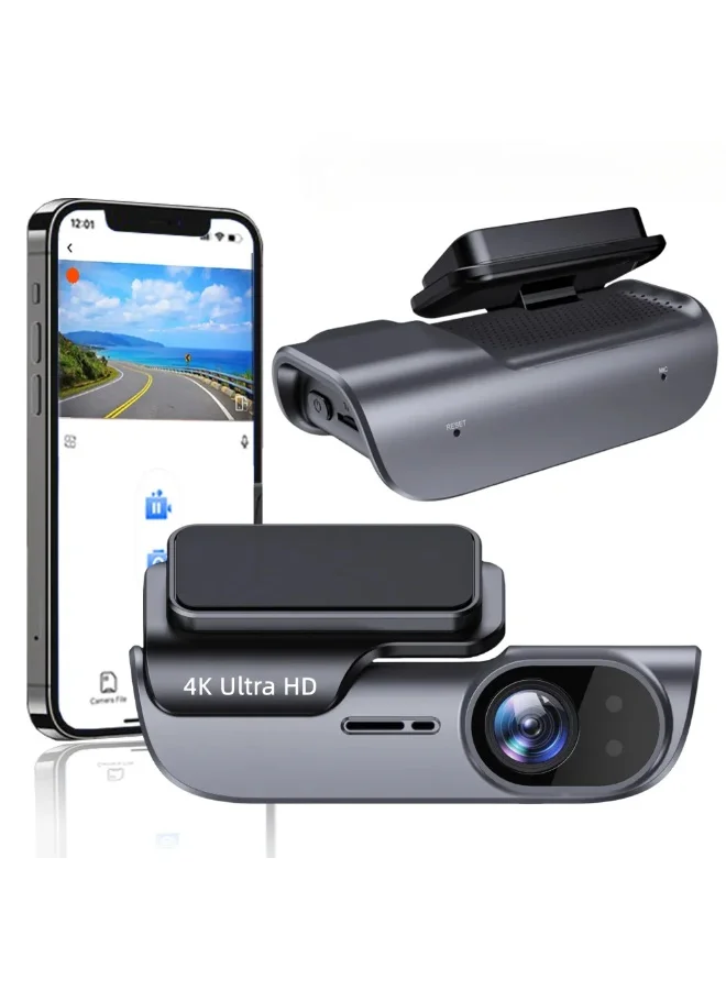 BlueFire 4K WiFi Dash Cam Car Driving Recorder UHD 3840x2160P with Starlight Night Vision and 170¡ã Wide Angle (Black) cojy5