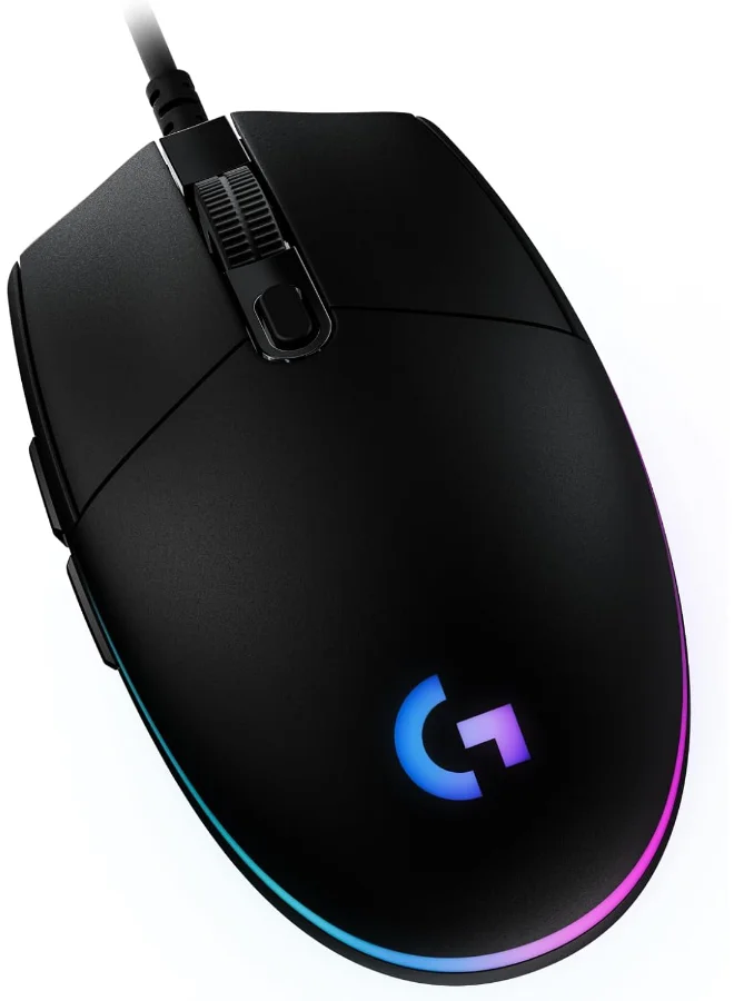 Premium Wired Gaming Mouse with 8000 DPI Optical Sensor and Customizable RGB Lighting (6 Programmable Buttons, Black) 98n9a