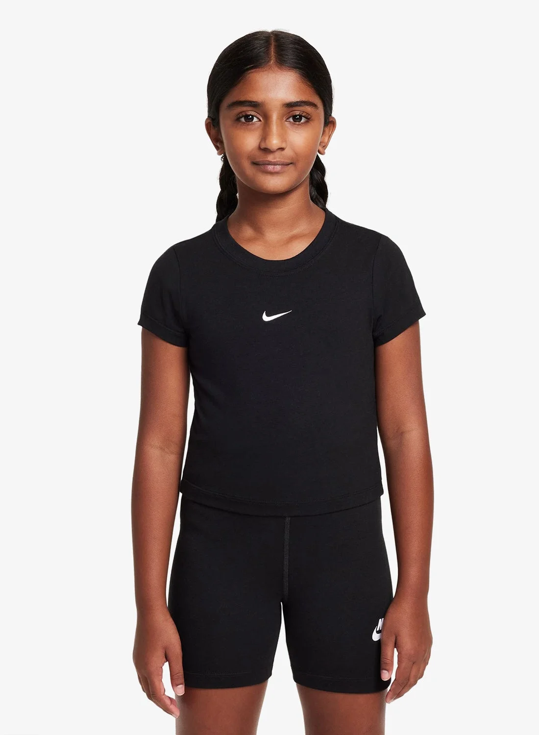 Athletic Slim Fit Cropped Short Sleeve T-Shirt for Women (White, Small) 7k41e