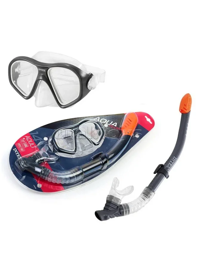 Premium Reef Rider Snorkeling Mask and Snorkel Set (Adult, One Size) 89gbl