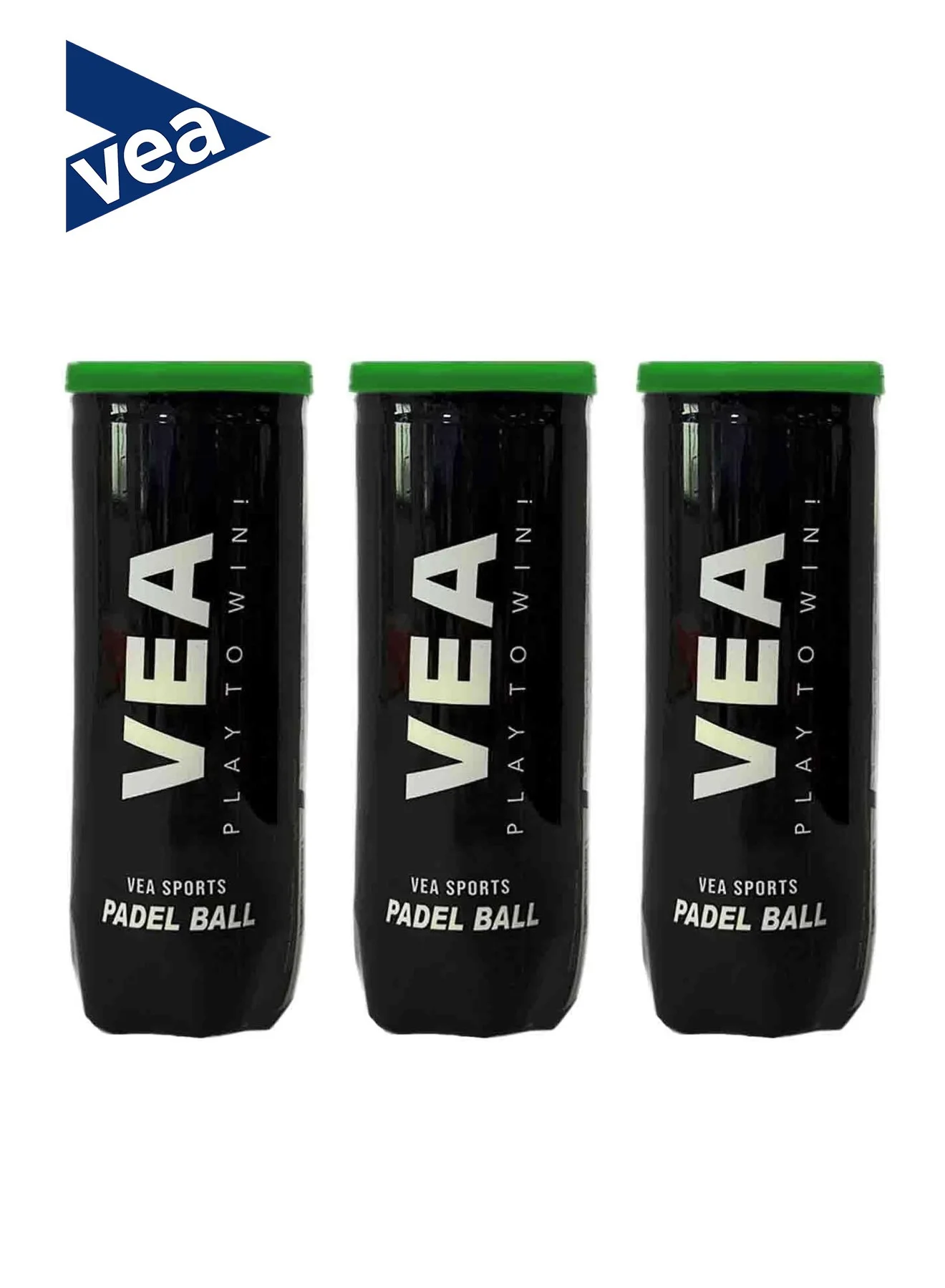 VEA Premium Pressurized Padel Balls for Match and Training (Yellow, 9-Pack) fb28t