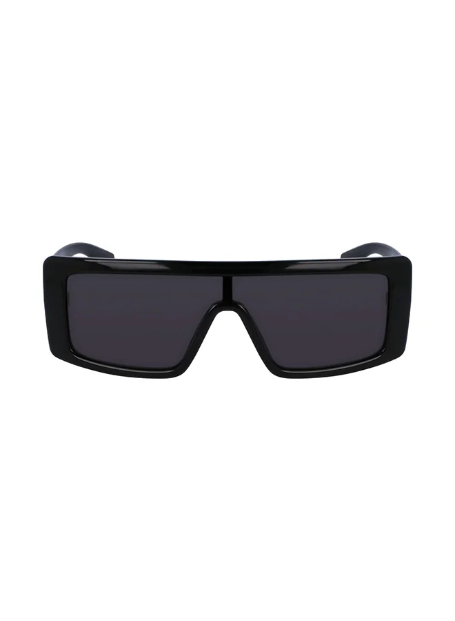Premium Shield Sunglasses UV Protection Unisex Fashion Eyewear (Black, 57 mm) ei6gu