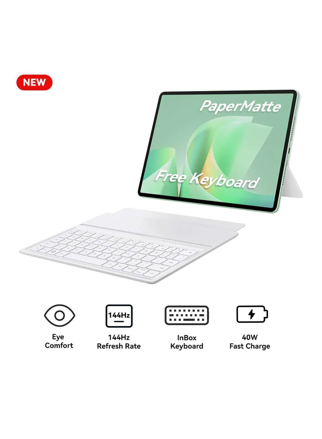 Smart 11.5-inch PaperMatte Tablet with Detachable Keyboard 12GB RAM 256GB Storage (Green) ttpcp