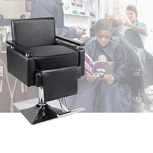 Crablux Salon Booster Seat Cushion for Styling Chair, Premium Leather Barber Equipment for Kids and Adults (40 cm x 30 cm x 15 cm) ed5rv