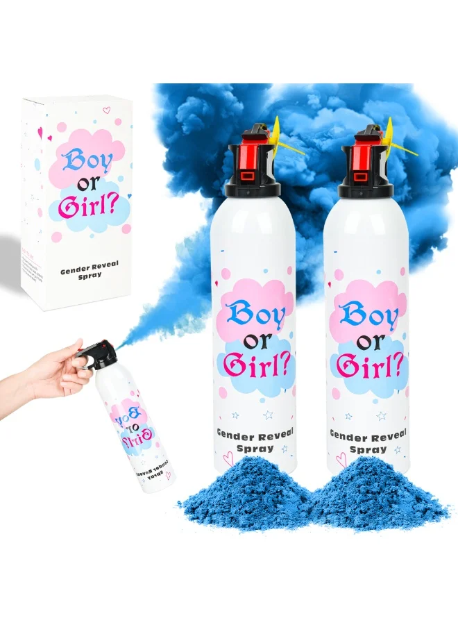 Gender Reveal Party Spray Extinguisher Set (2 Pack, Large Size) for Baby Shower Celebration 3xjsa