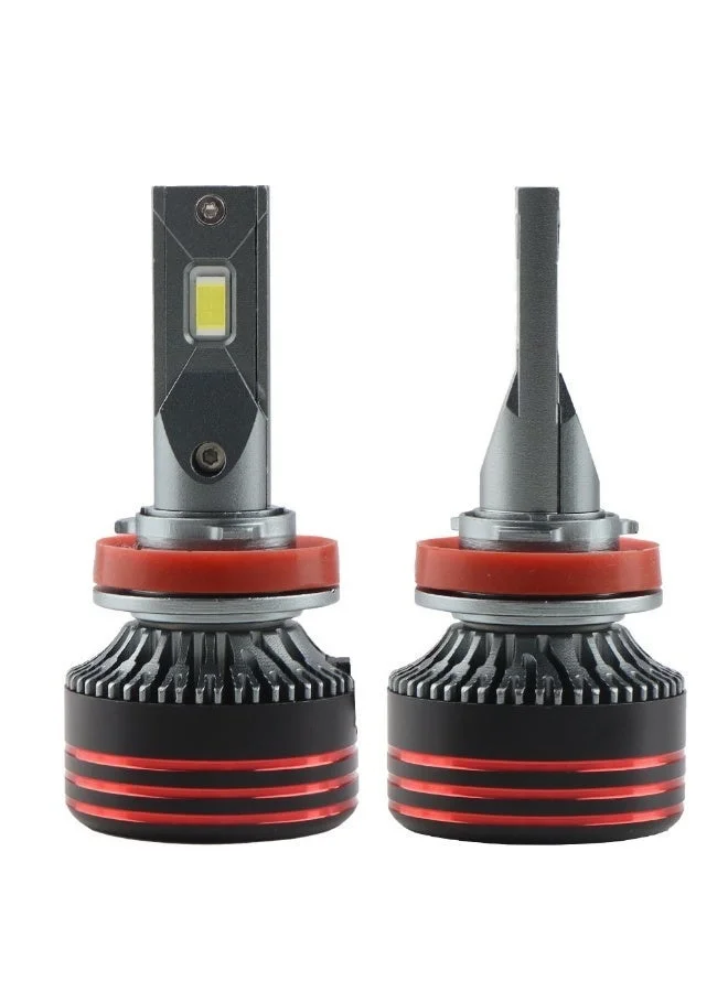 Extreme E Commerce H11 LED Headlight Conversion Kit, 18000LM High Power, 6500K Cool White, Fan-Cooled Automotive Lighting (H11) 7foso