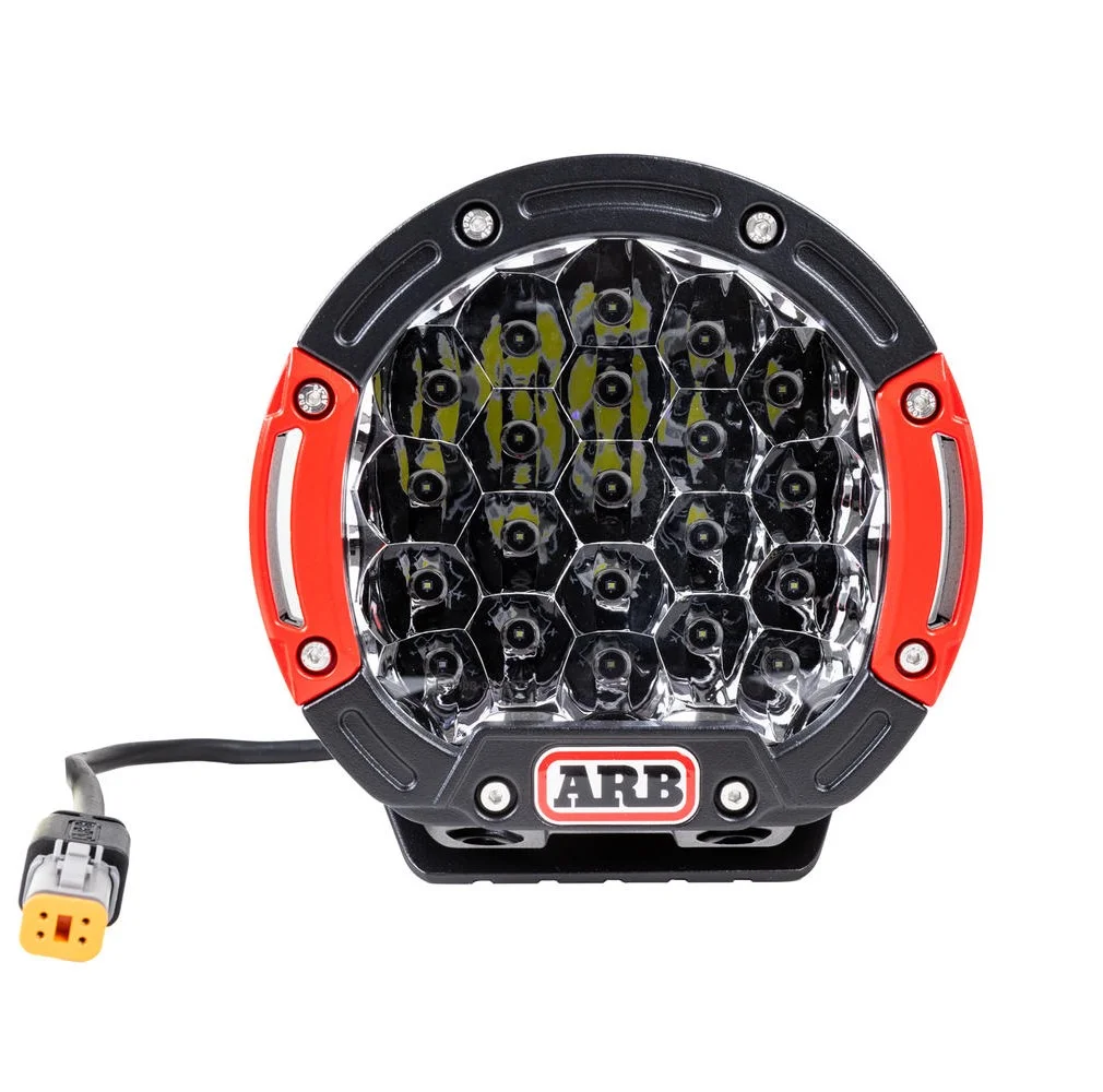 Premium 7-Inch Round LED Driving Light Spot Beam Off-Road Auxiliary Lamp for 4x4 and Overlanding (80W, 15729 Lumens) htps3