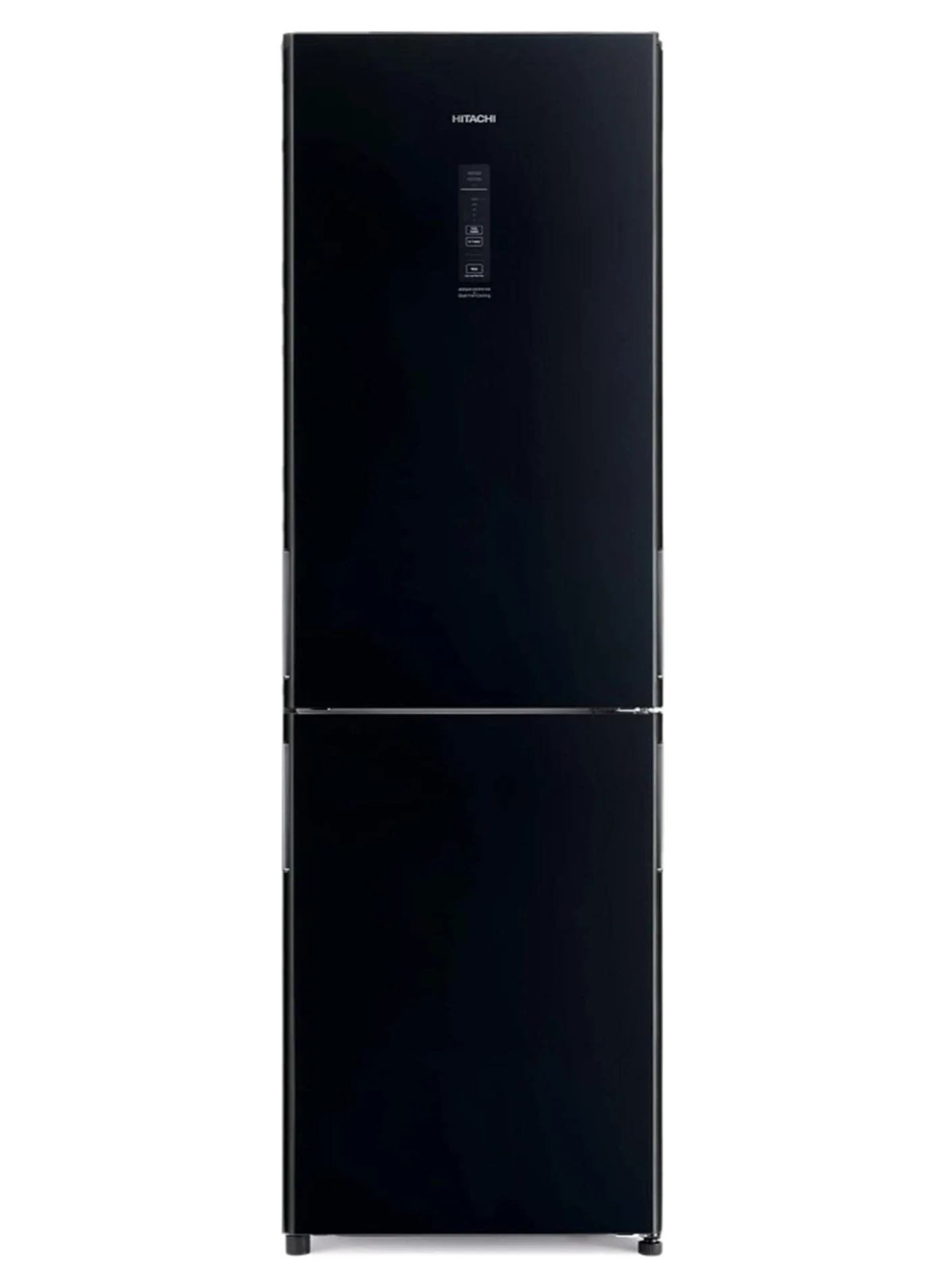 Premium Bottom Mount Double Door Refrigerator with Inverter Compressor and Dual Fan Cooling (Black, 330L Net Capacity) nlil0