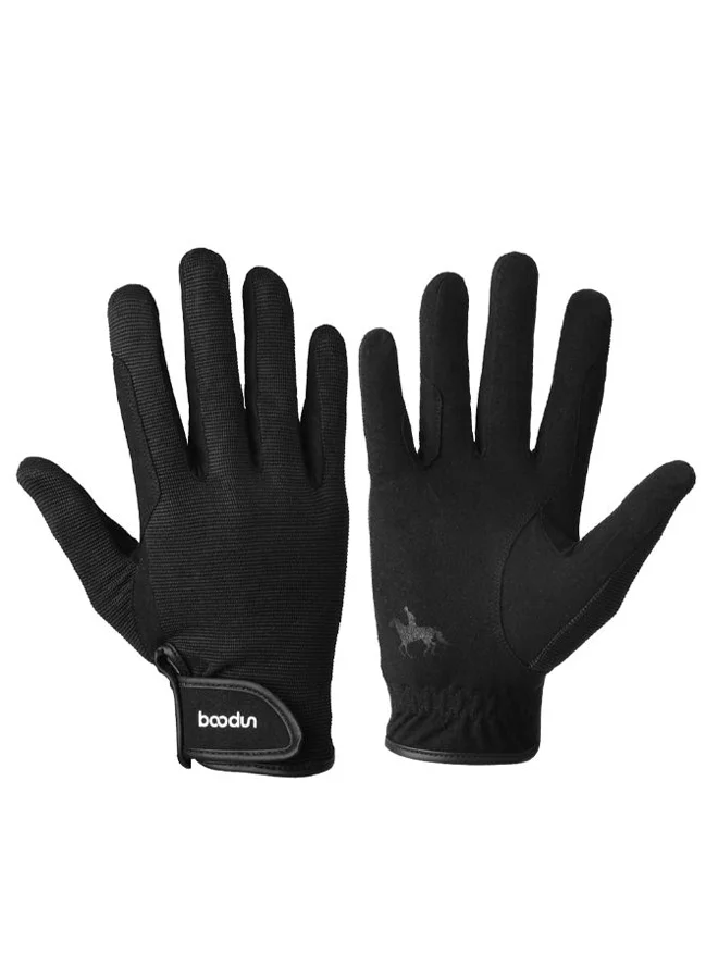 BOODUN Professional Horse Riding Gloves Breathable Anti-Slip Equestrian Gear for Men and Women (Medium) bgx6z