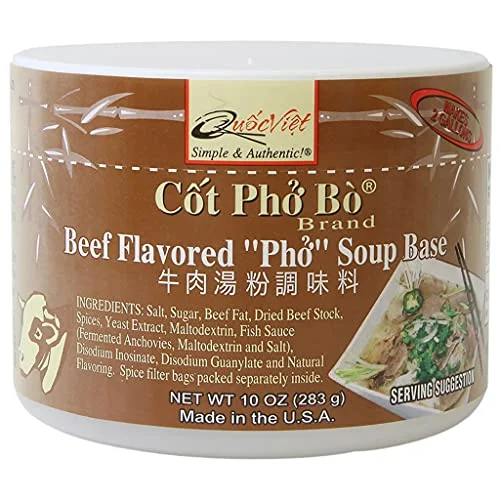 Quoc Viet Foods Beef Flavored Pho Soup Base Premium Authentic Vietnamese Broth (283 g) rn82j