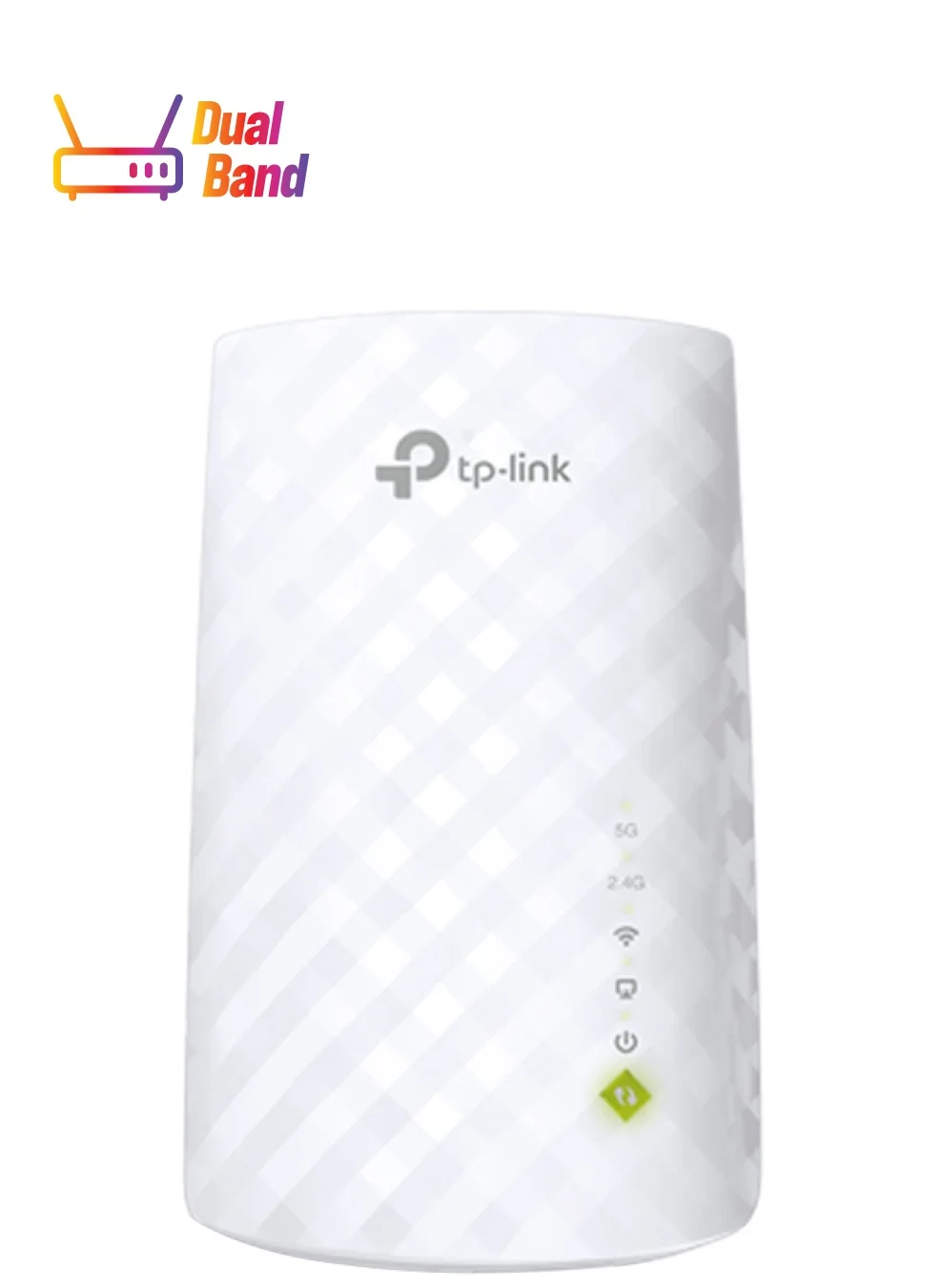 Premium Dual Band Mesh Wi-Fi Range Extender AC750 High-Speed Wireless Signal Booster (White) ztpky