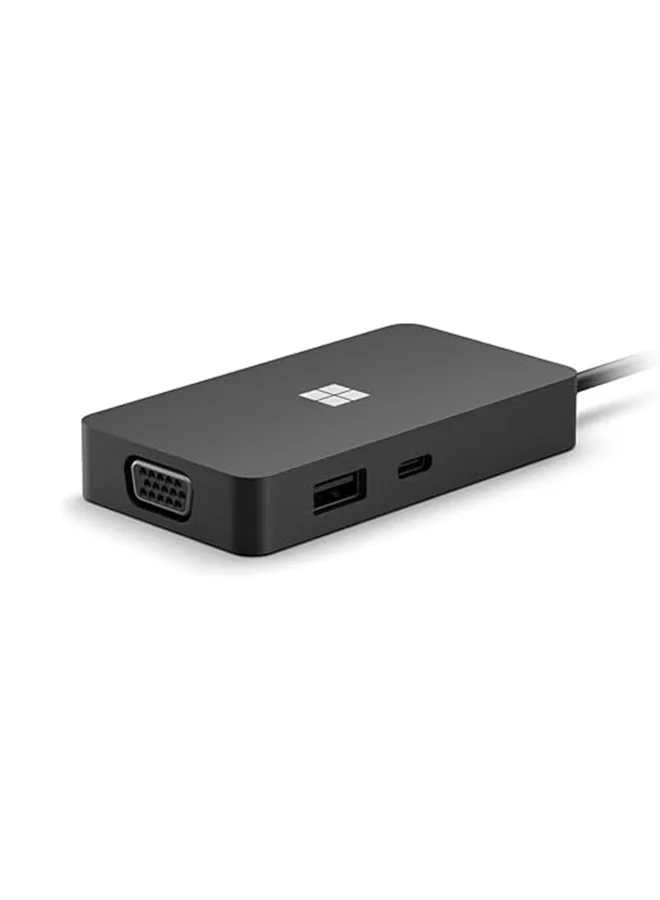 Professional USB-C Travel Hub Multi-Port Adapter (Black, 1 Unit) i7nxl