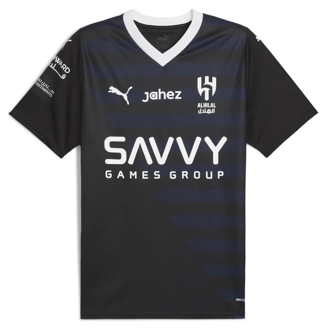 Sport Al Hilal Saudi F.C. Third Neymar Jr Replica Jersey (Black, Adult) 5fbdi