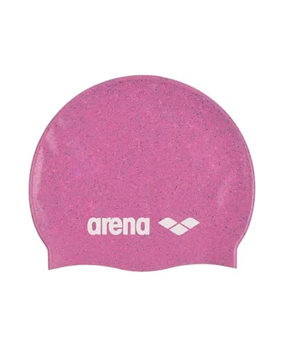 Premium Recycled Silicone Swim Cap for Intensive Training and Racing (Unisex, Pink Multi, One Size) 1ynn1
