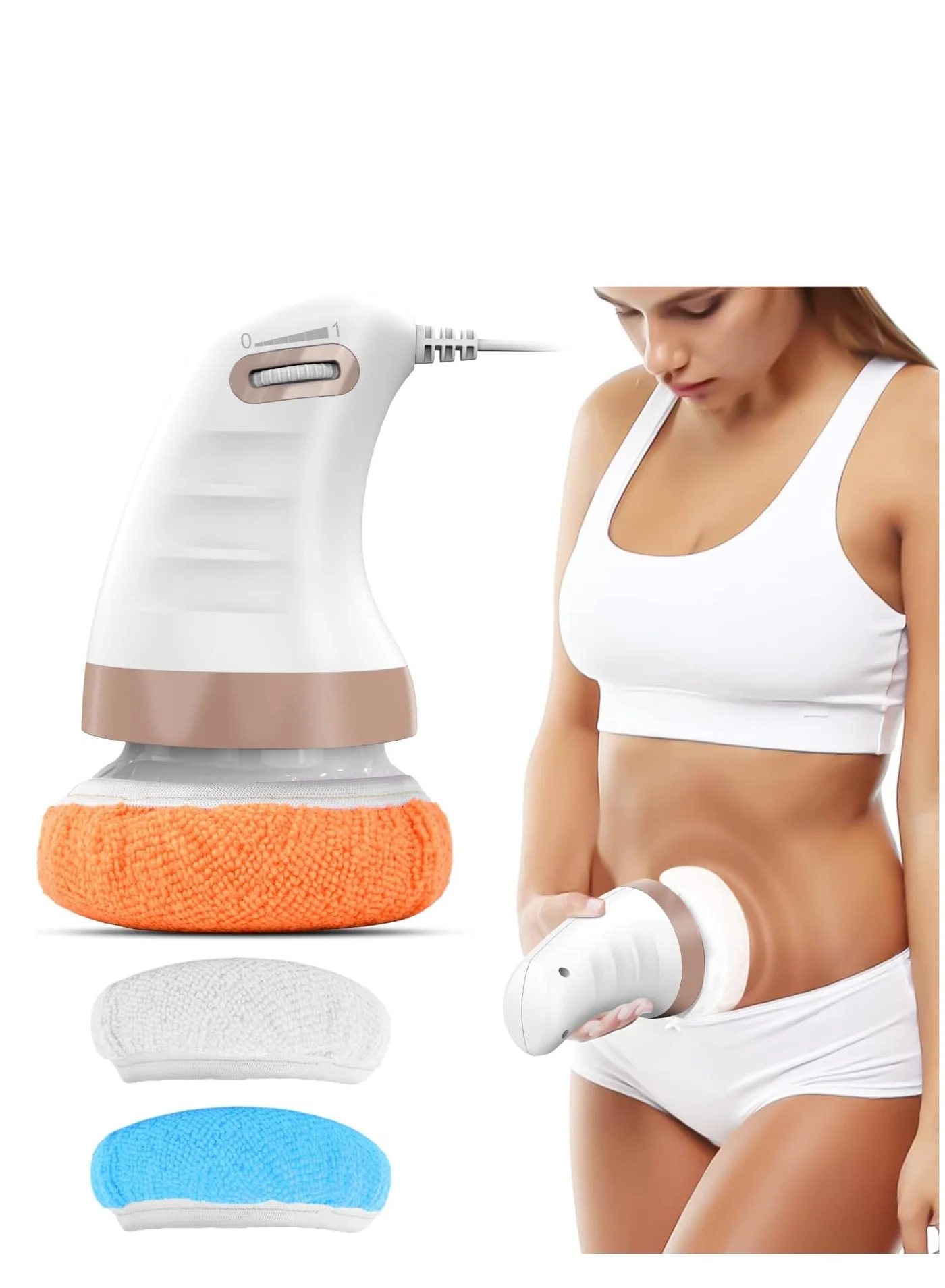 Bluejw Electric Body Sculpting Massager Handheld Device for Belly Waist Arms and Legs (1 Unit) z0pta