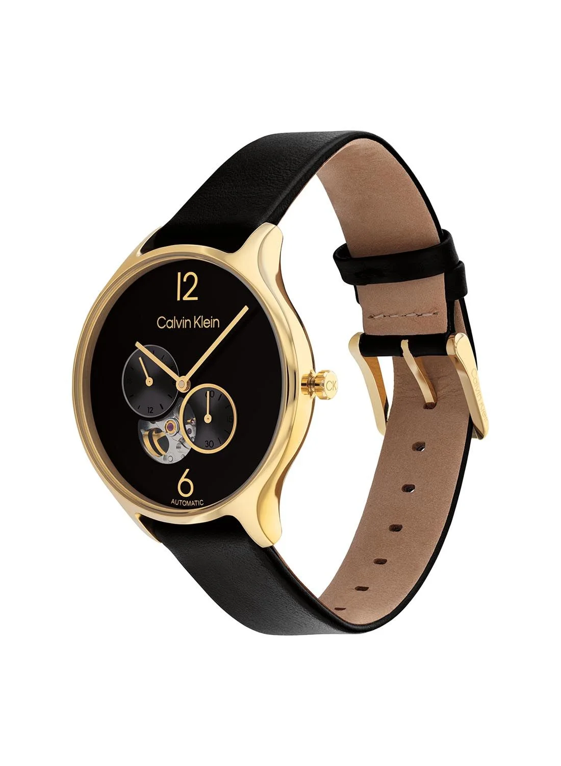 Premium Analog Round Waterproof Wrist Watch with Genuine Leather Strap (Adult, Unisex) sv1z1