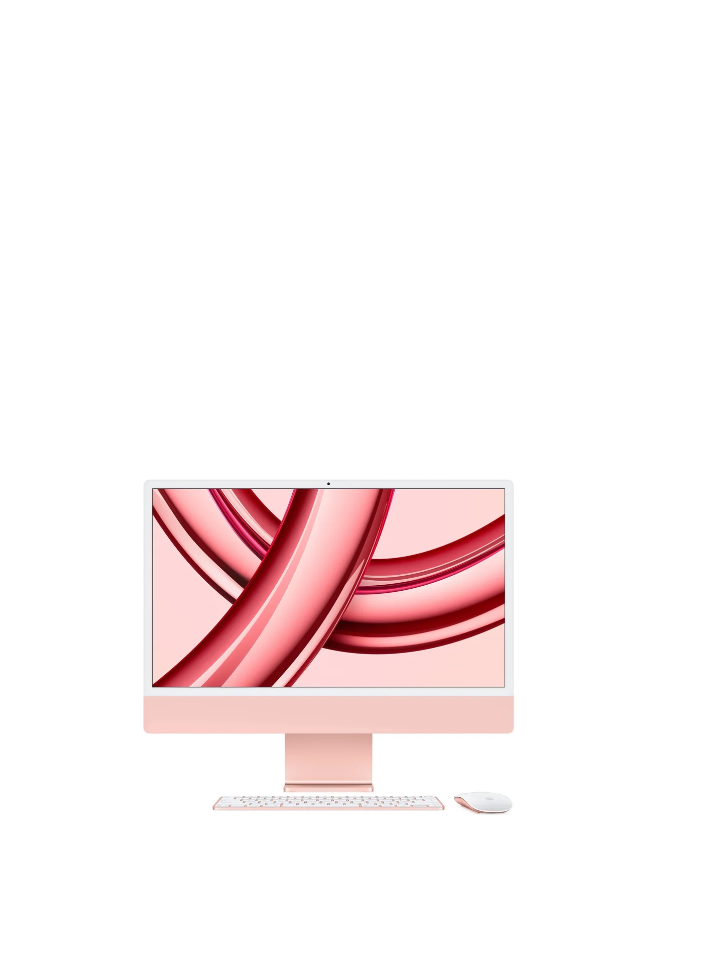 Premium All-in-One Desktop Computer 24-inch Display 8GB RAM 256GB SSD (Pink) 2wvez