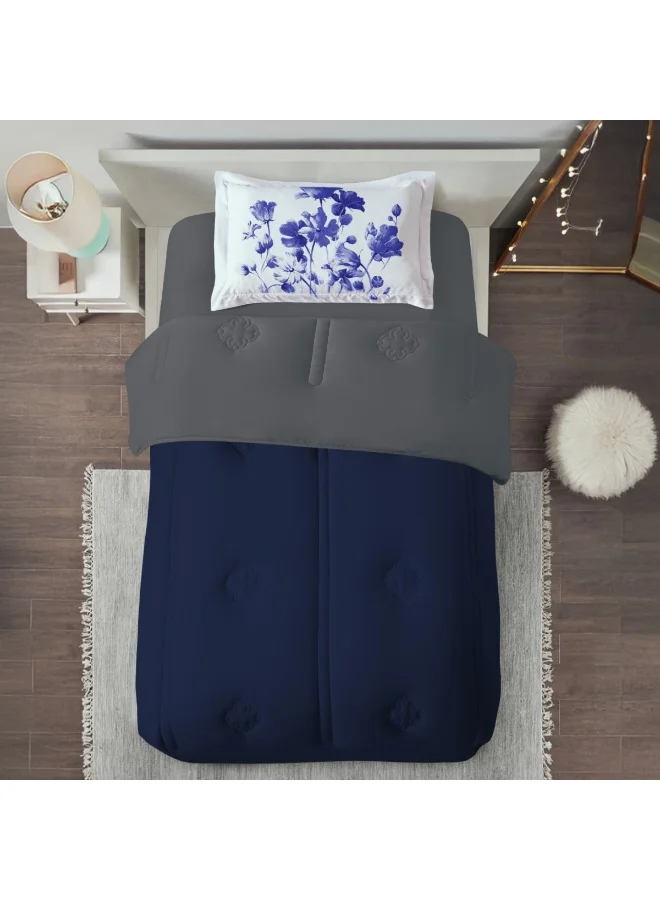 Donetella Bedding Comforter Set Digital Print Quilted Bedding (Single, 170x230 cm, 2-Piece Set) z3elj