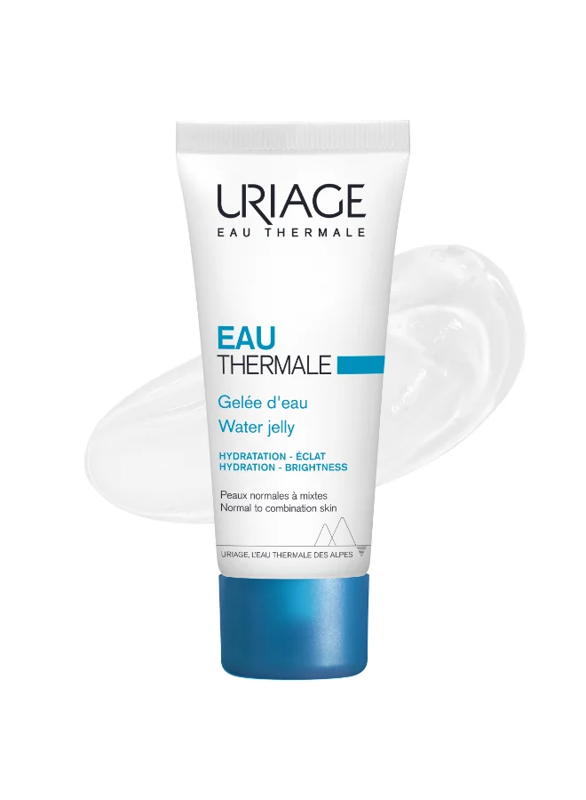 Uriage Eau Thermale Moisturising Water Jelly Gel Cream (Clear, 40 mL) Lightweight Hydration for Normal Skin 7amax