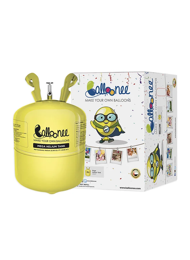 Balloonee Disposable Helium Party Kit with 100 Balloons (Premium Party Supplies for Events) mdfvt