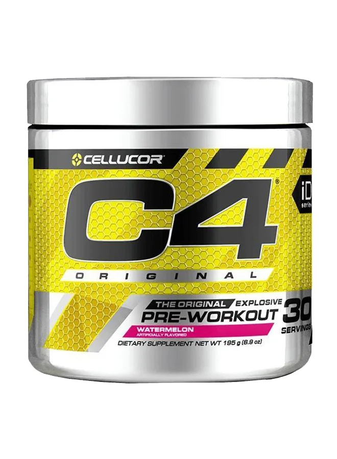 Cellucor C4 Original Explosive Pre-Workout Powder, Watermelon Flavor, Energy & Focus Support (30 Servings, 195 g) vud6k